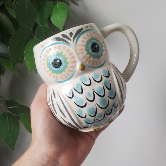 NATURAL LIFE Other - Charming Owl Ceramic Coffee Mug Candle Coffee Scented